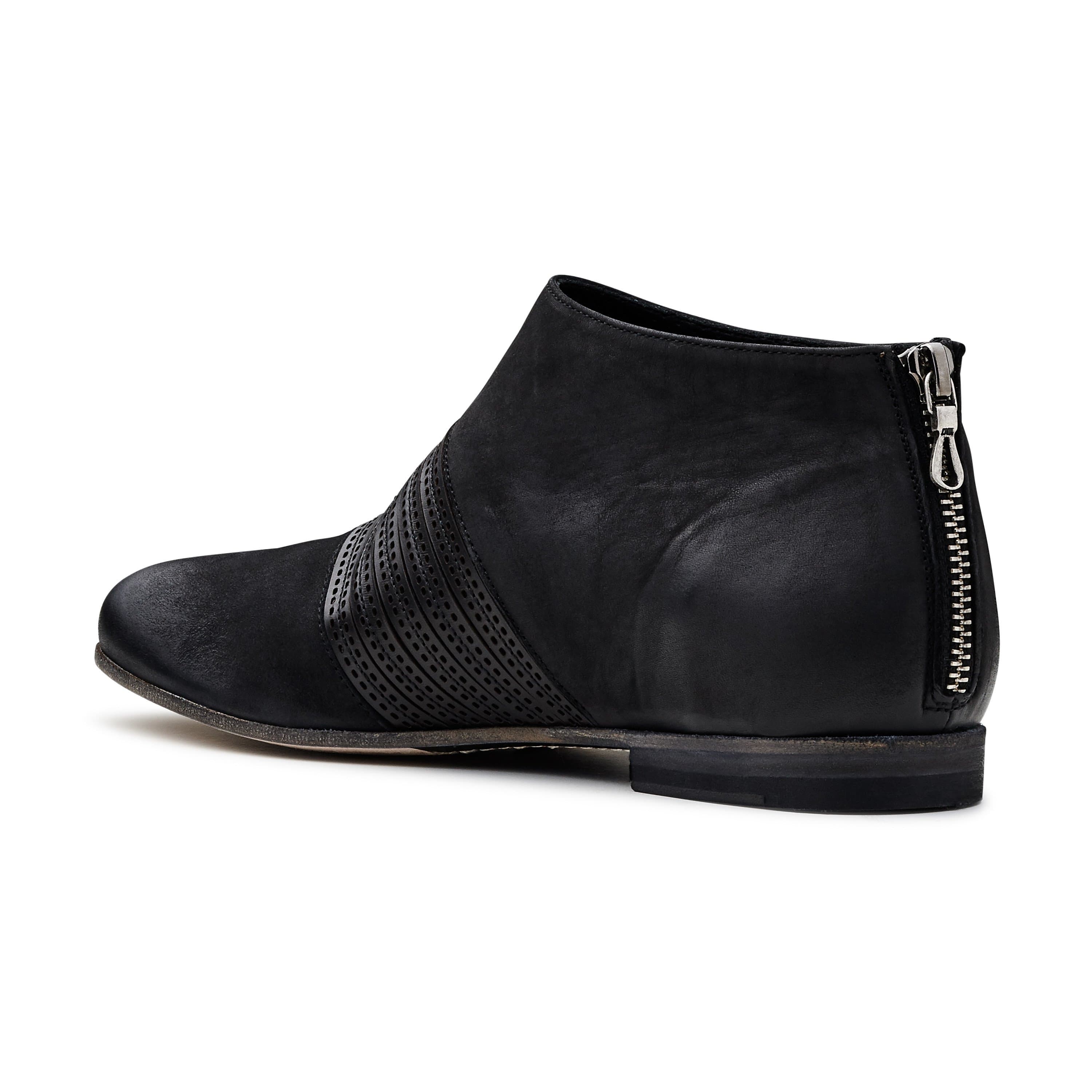 Ink 19402 Nero Womens Zip Ankle Boot - 124 Shoes