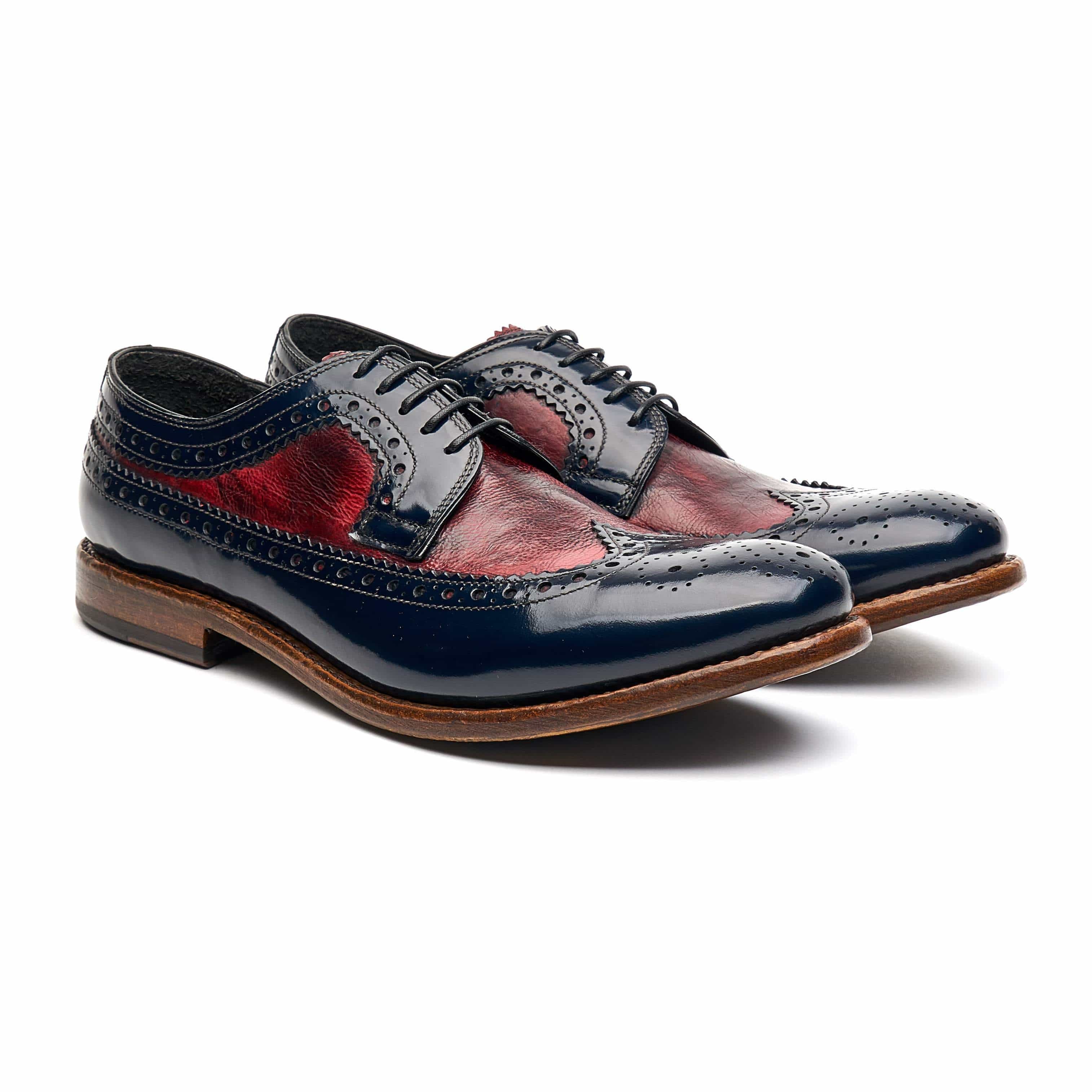 Lentini Blue/Burgundy