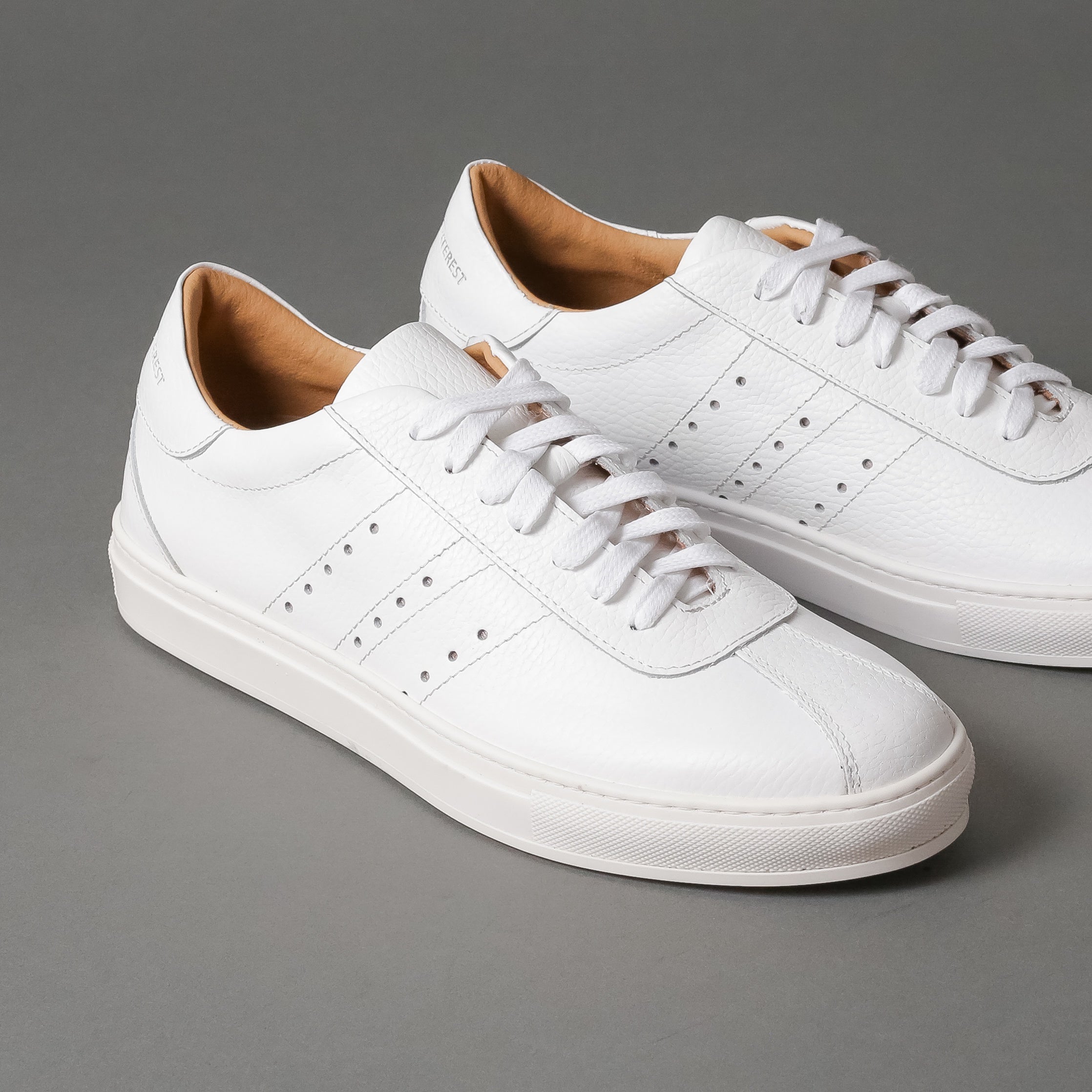 thumbnail image 2 of Mind Leather Men's White Leather Sneakers Made In Italy - Casual Luxury 2 of 5