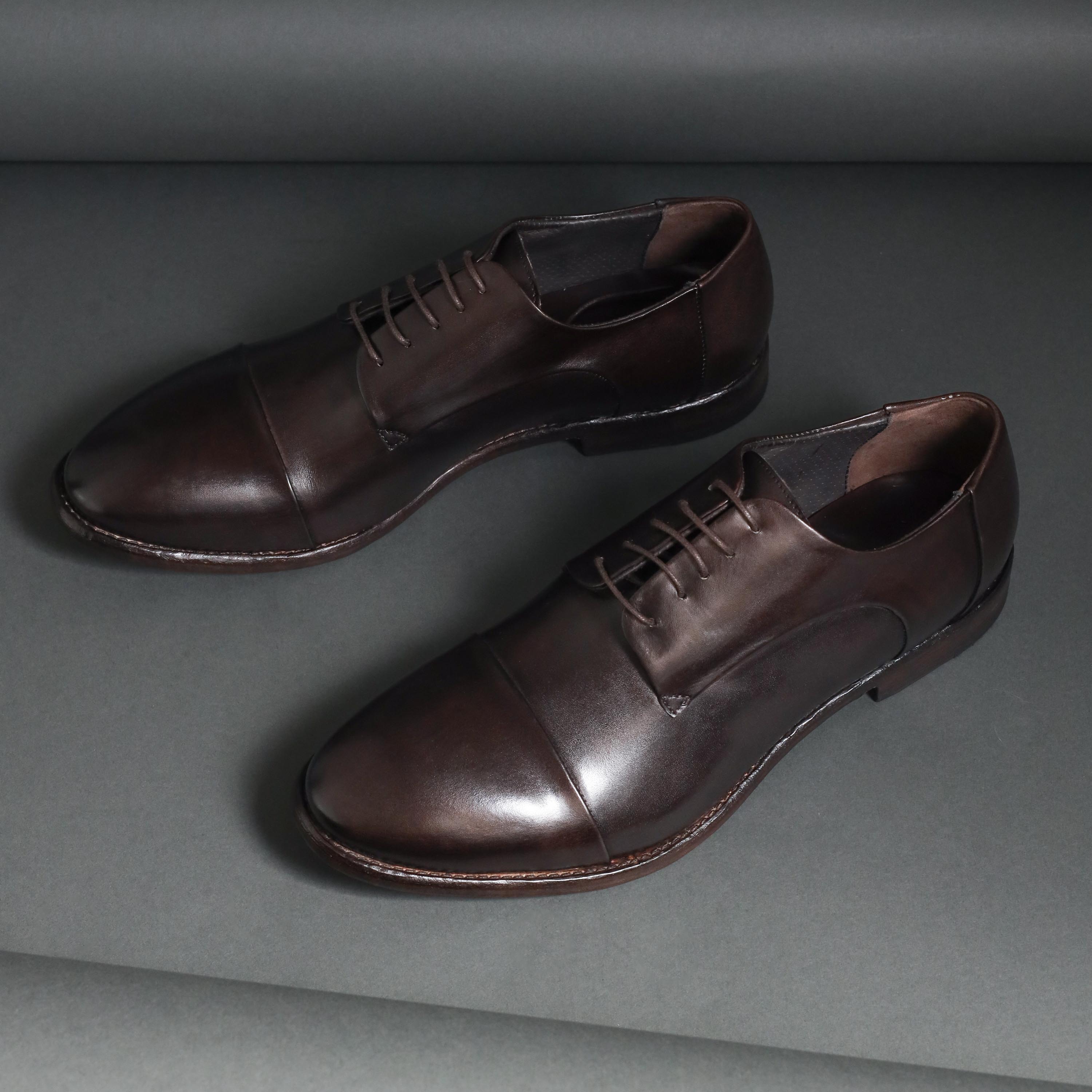 Conflict For Interest Lace Up Derby Conflict For Interest Modena Dark Brown