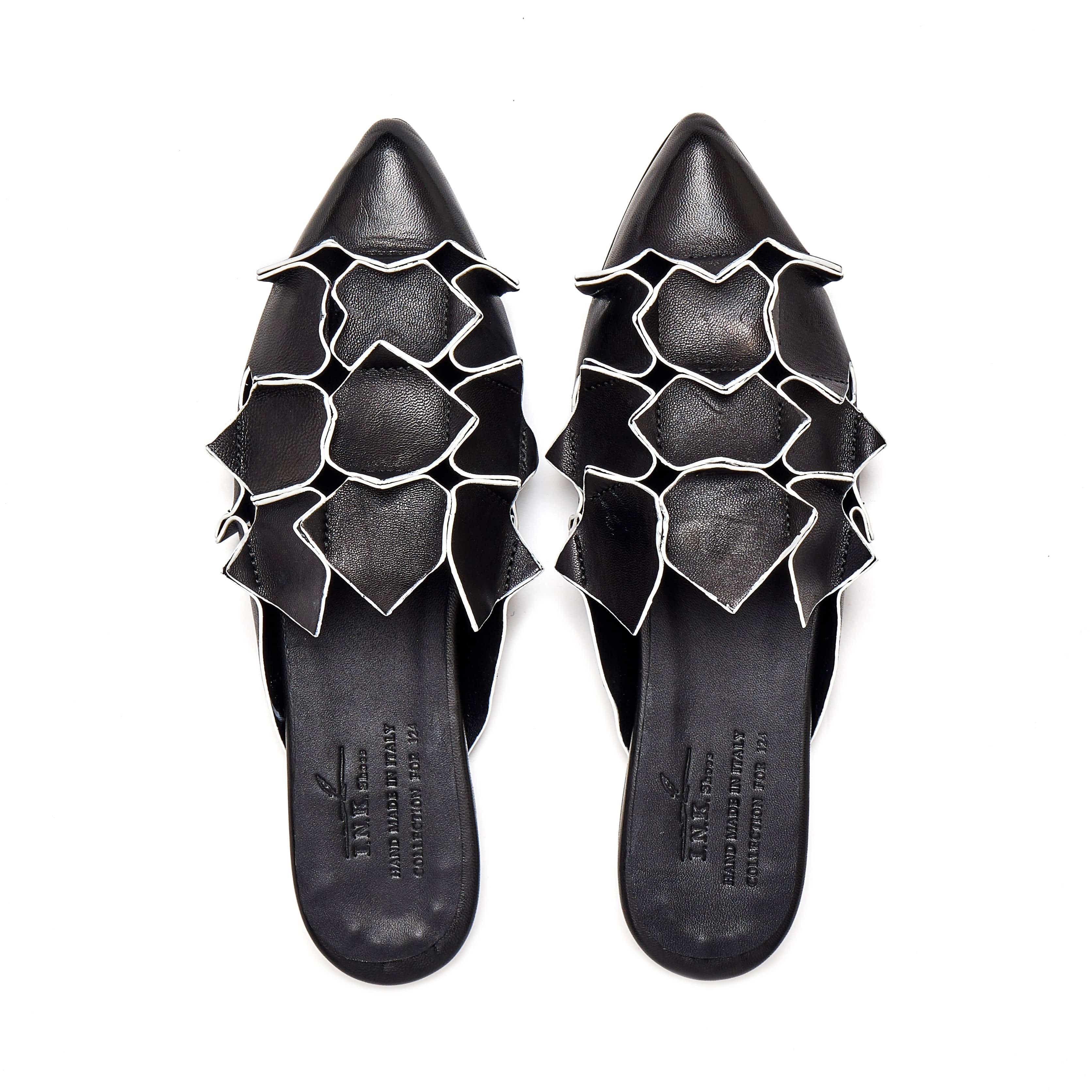 Ink 45005 Black Womens Mule - 124 Shoes