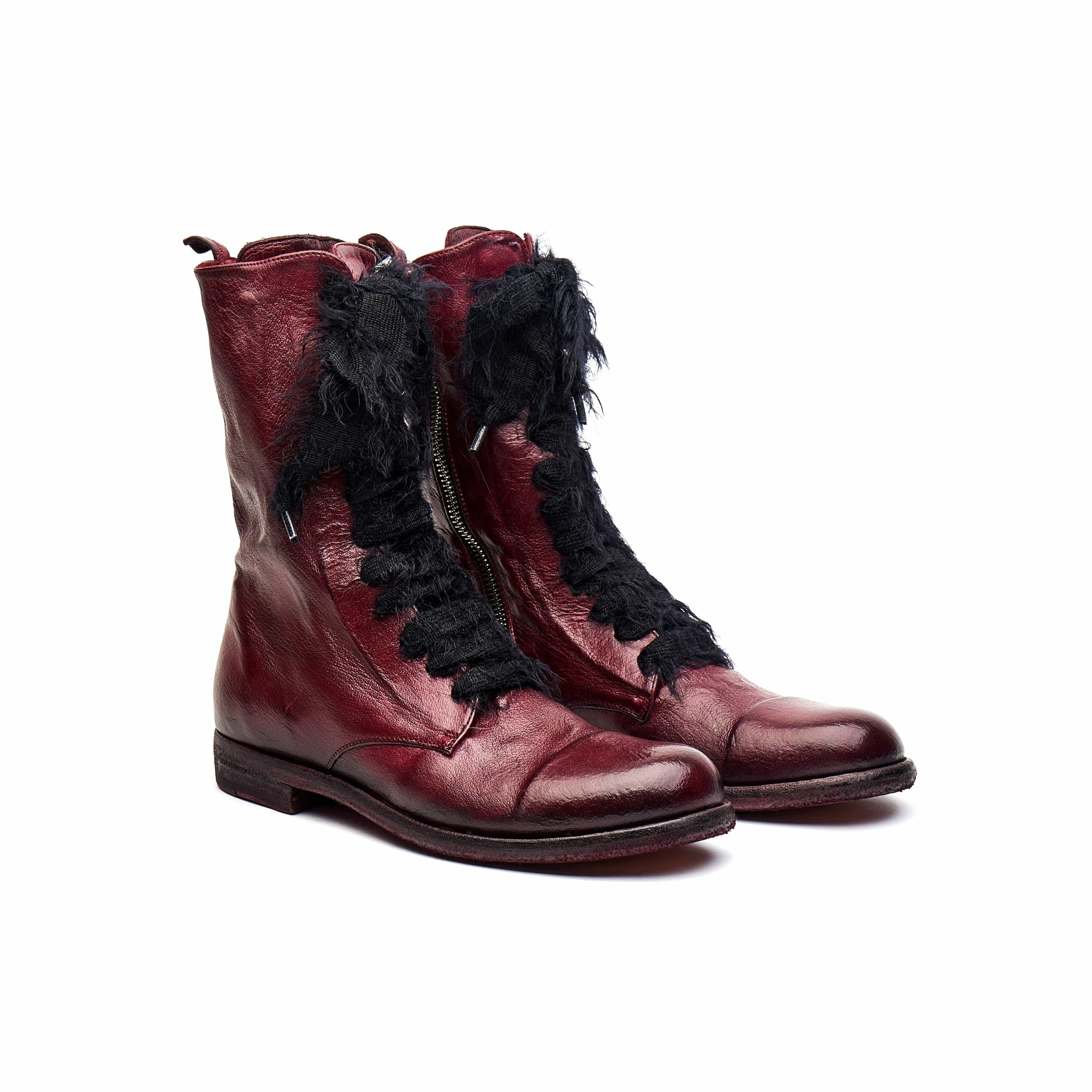Ink 46308N Burgundy Womens Ankle Boot - 124 Shoes