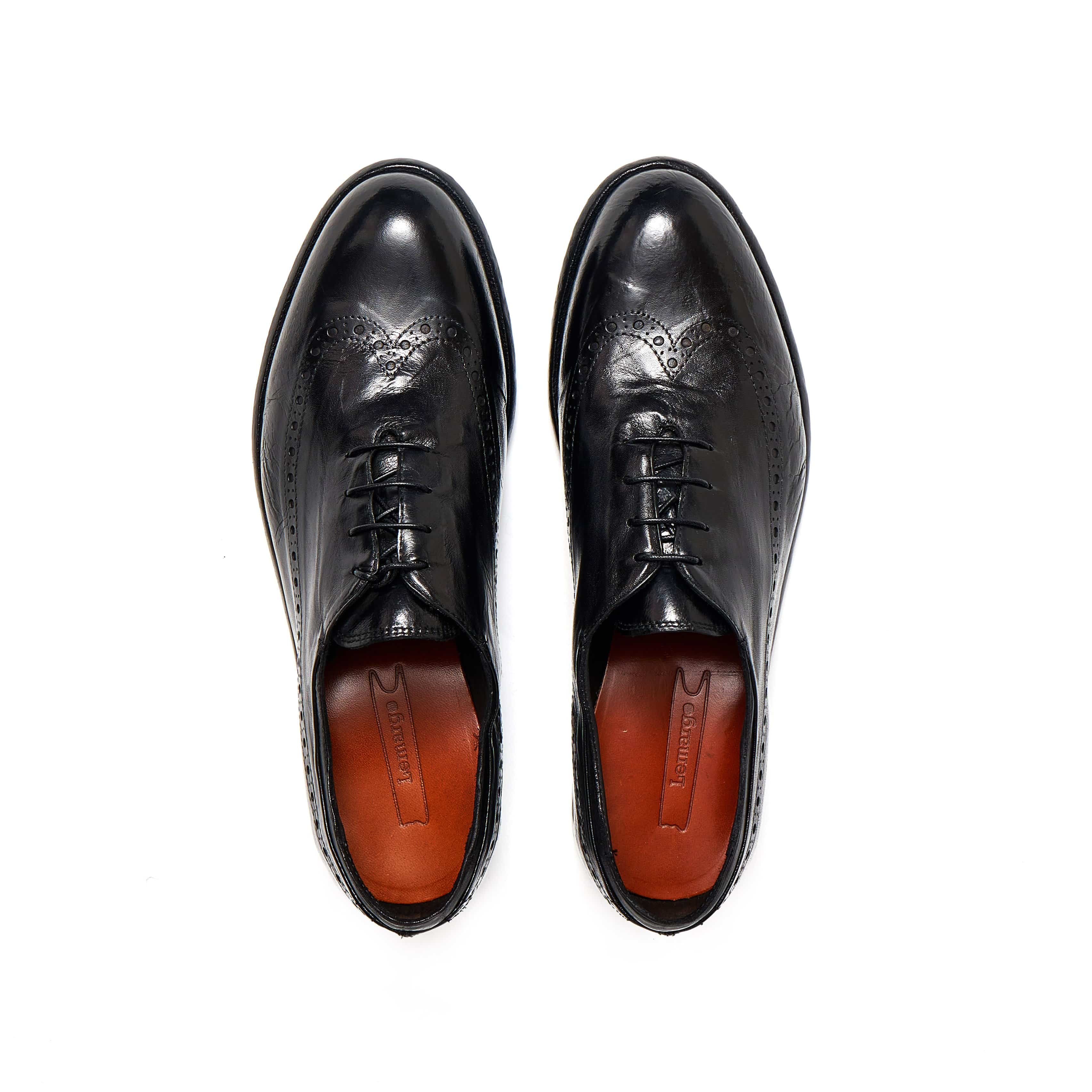 Lemargo AQ07A Black Oxford - 124 Shoes
